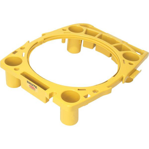 Rubbermaid Commercial Brute Rim Caddy 26.5" x 6.75" x 32.5" - Yellow