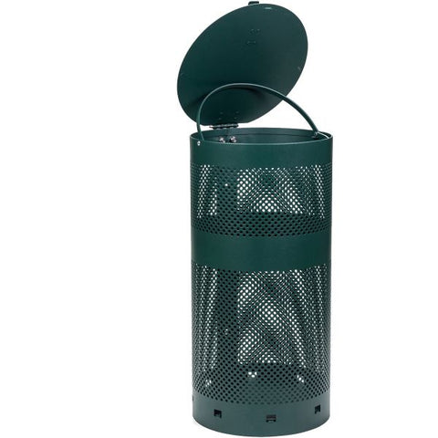 Tatco Dog Waste Station Trash Can Powder Coated Aluminum - Green - 1 Each