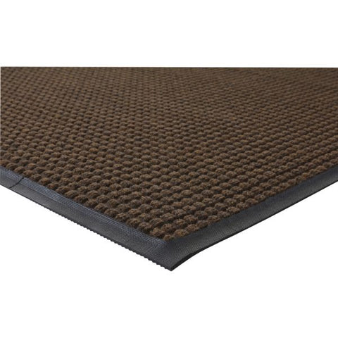 Genuine Joe Waterguard Indoor/Outdoor Floor Mat 36" x 60" - Polypropylene - Brown