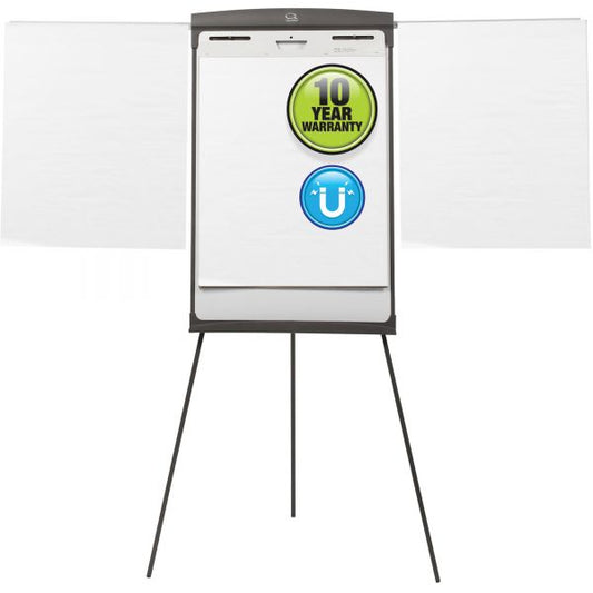 Quartet Magnetic Dry Erase Easel, 27 x 35, Graphite Surface, Graphite Plastic Frame