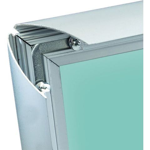 Deflecto Wall-Mount Display Frame 19.13" x 25.25" Frame Size - Holds 18" x 24" Insert - Rectangle - Vertical, Horizontal - Satin - Front Loading, Anti-glare, Dust Resistant, Debris Resistant - 1 Each - Aluminum - Clear, Silver