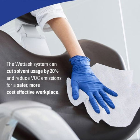 WypAll Critical Clean Wipers for Bleach, Disinfectants, Sanitizers WetTask Customizable Wet Wiping System,90/Roll, 6 Rolls/Bucket/CT