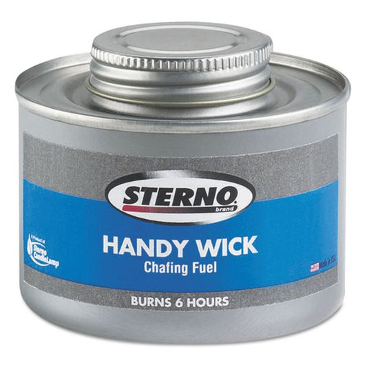 Sterno Handy Wick Chafing Fuel, Methanol, 6 Hour Burn, 7.11 oz Can, 24/Carton