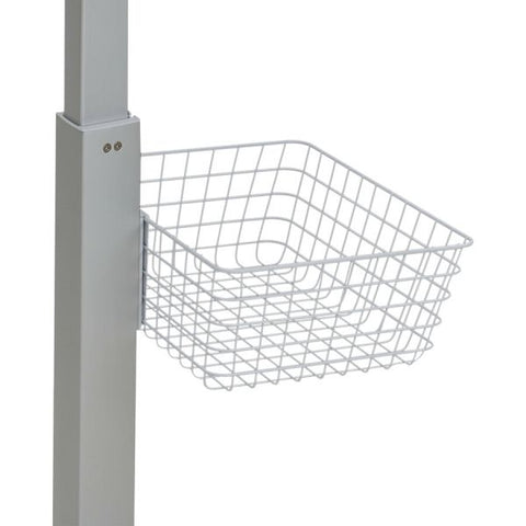 Ergotron SV Wire Basket, Large Large - 5 lb Weight Capacity - 19.9" Length x 17" Width x 13" Depth x 6" Height - White