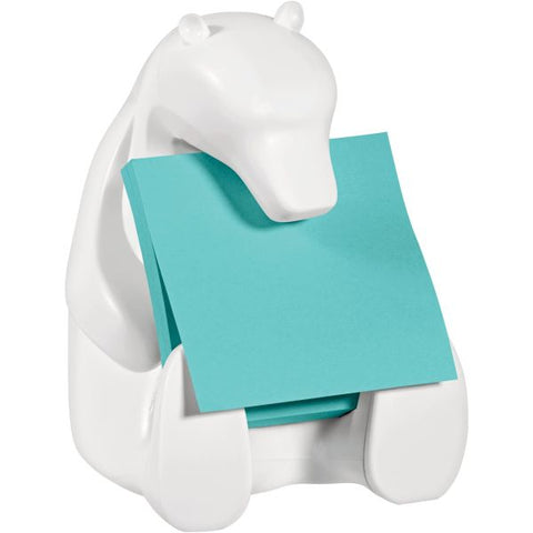 Post-it White Bear Dispenser Pop-up Note Dispenser 3" x 3" Note - White