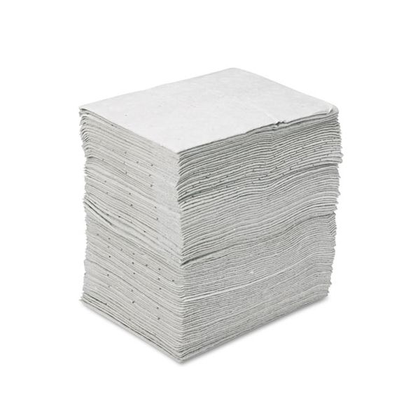 3M Sorbent Pads, High-Capacity, Maintenance,0.375gal Capacity, 100/Carton