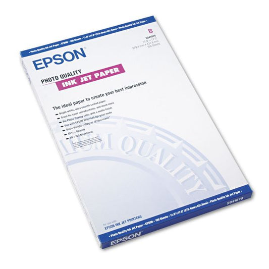 Epson Matte Presentation Paper, 4.9 mil, 11 x 17, Matte Bright White, 100/Pack