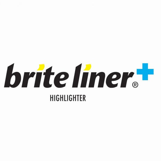 BIC Brite Liner Highlighter, Fluorescent Blue Ink, Chisel Tip, Blue/Black Barrel, Dozen