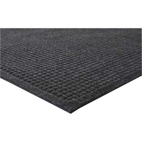 Genuine Joe Indoor Eternity Floor Mat 48" x 72" - Plastic, Rubber - Charcoal Gray