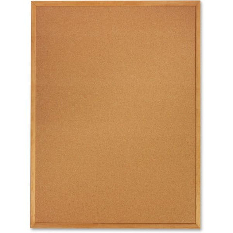 Quartet Classic Series Cork Bulletin Board, 36 x 24, Natural Surface, Oak Fiberboard Frame