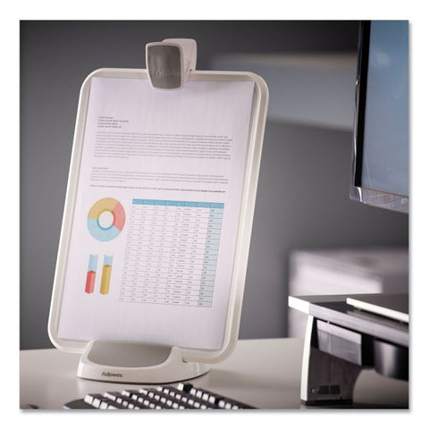 Fellowes I-Spire Series Document Lift, 100 Sheet Capacity, ABS Plastic/High Impact Polystyrene, White/Gray