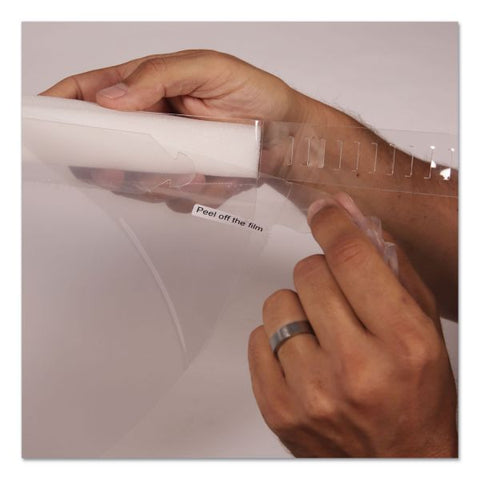 deflecto Disposable Face Shield, 13 x 10, Clear, 100/Carton