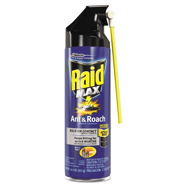 Raid Ant/Roach Killer, 14.5 oz Aerosol Spray, Unscented