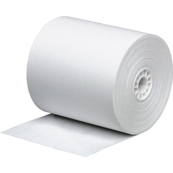 Business Source Paper Rolls 2 1/4" x 150 ft - 1-Ply - White - 3 Rolls/ Pack