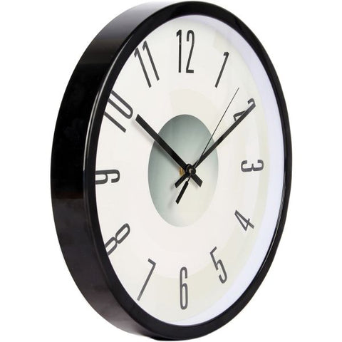 Victory Light Heavy-duty Silent Wall Clock Black/Plastic Case, Gray