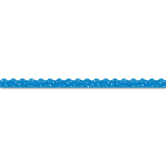 TREND Terrific Trimmers Sparkle Border, 2.25" x 39", Blue, 10/Set