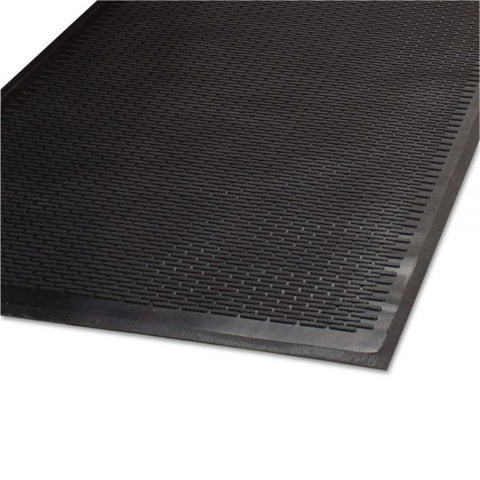 Guardian Clean Step Outdoor Rubber Scraper Mat, Polypropylene, 36 x 60, Black