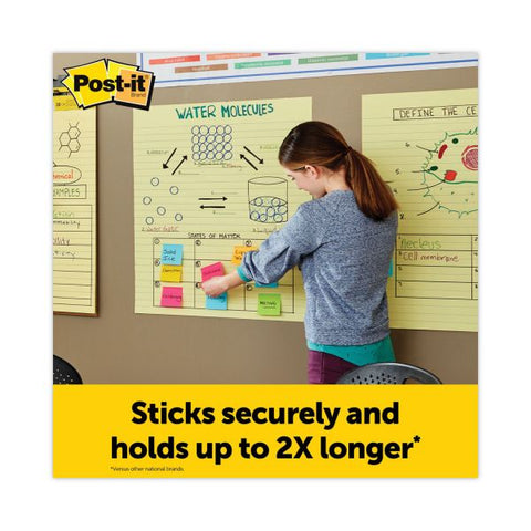 Post-it Easel Pads Self Stick Easel Pads, Ruled, 25 x 30, Yellow, 2 30 Sheet Pads/Carton