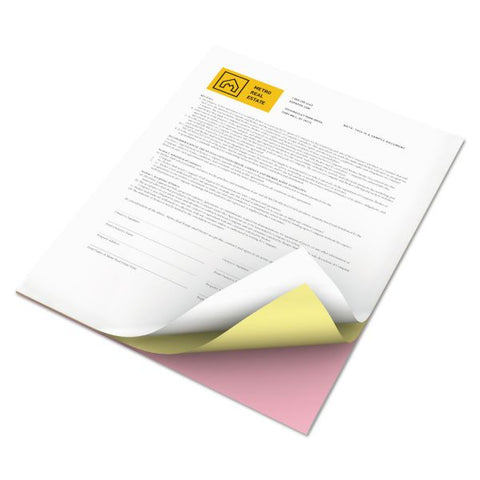 Revolution Carbonless 3-Part Paper, 8.5 x 11, Canary/Pink/White, 2, 505/Carton