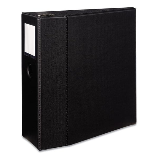 Avery Durable 3-Ring Binder with Two Booster EZD Rings, 5" Capacity, Black