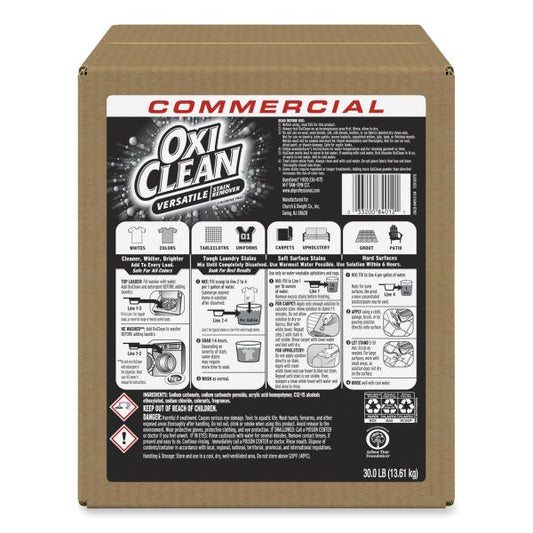 OxiClean Stain Remover, Regular Scent, 30 lb Box