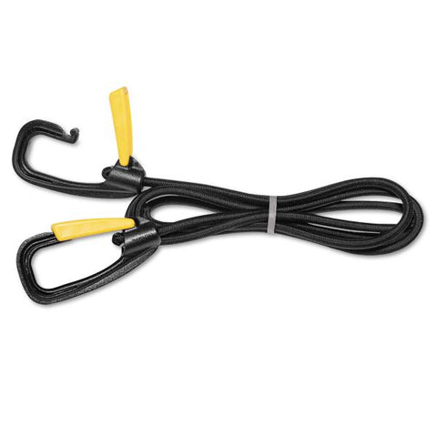 Kantek Bungee Cord with Locking Clasp, 72", Black