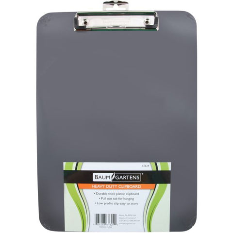 Mobile OPS Unbreakable Recycled Clipboard, 0.5" Clip Capacity, Holds 8.5 x 11 Sheets, Black