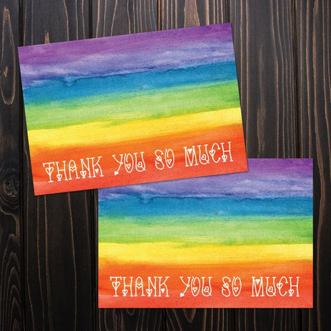 Great Papers! Rainbow Love Thank You Note Card and Envelope, 4.875" x 3.375", 20 count