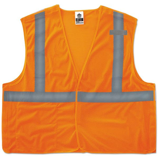 ergodyne GloWear 8215BA Type R Class 2 Econo Breakaway Mesh Vest, Orange, S/M