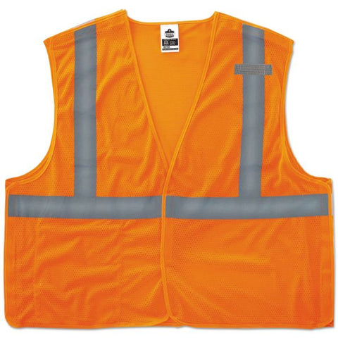 ergodyne GloWear 8215BA Type R Class 2 Econo Breakaway Mesh Vest, Orange, 2XL/3XL