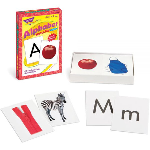 Alphabet Match Me Cards 3" x 4" - 52 Two-Sided Cards - Recommended Grades PreK-1