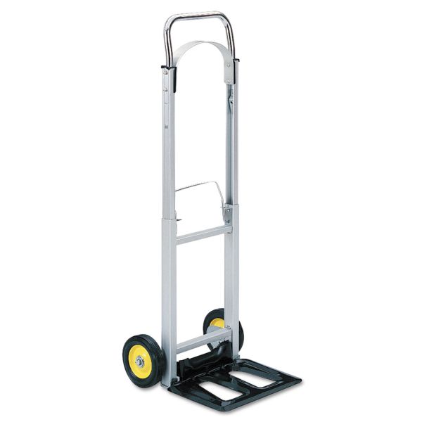 Safco HideAway Aluminum Hand Truck, 250 lb Capacity, 15.5 x 16.5 x 43.5, Aluminum