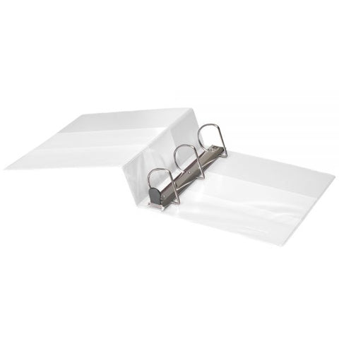 [IN]PLACE Heavy-Duty View 3-Ring Binder, 3" D-Rings, White