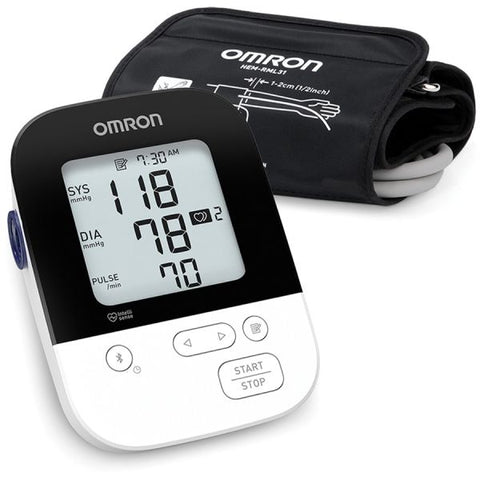 Omron 5 Series Wireless Upper Arm Blood Pressure Monitor For Blood Pressure - Bluetooth Connectivity, Hypertension Indicator