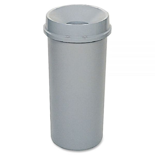 Rubbermaid Commercial Untouchable Round Funnel Top 16.2" Diameter - High-density Polyethylene - Gray