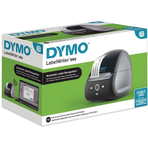 DYMO LabelWriter 550 Label Printer, 62 Labels/min Print Speed, 5.34 x 8.5 x 7.38