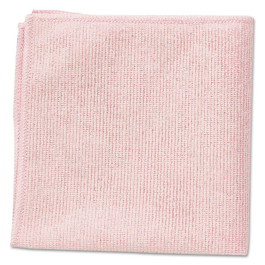 Rubbermaid Commercial Microfiber Cleaning Cloths, 16 x 16, Pink, 24/Pack