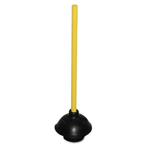 Impact Plunger, 20" Wood Handle, 6" dia