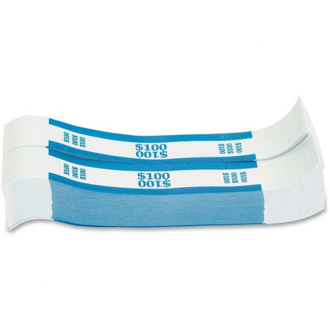 Pap-R Products Currency Straps, Blue, $100 in Dollar Bills, 1000 Bands/Pack