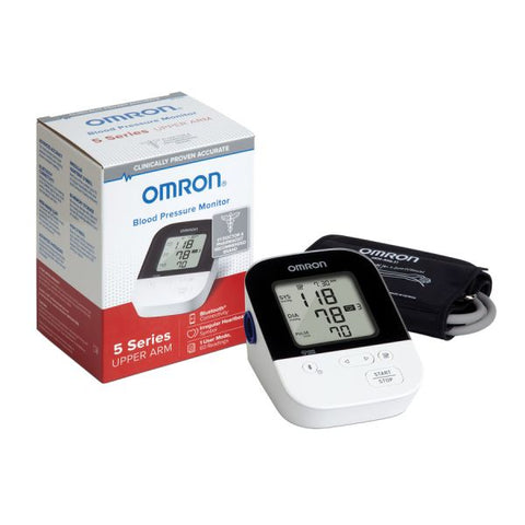 Omron 5 Series Wireless Upper Arm Blood Pressure Monitor For Blood Pressure - Bluetooth Connectivity, Hypertension Indicator