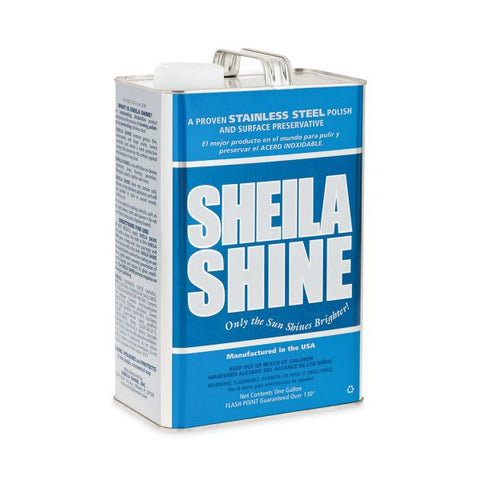 Sheila Shine Stainless Steel Cleaner and Polish, 1 gal Can, 4/Carton