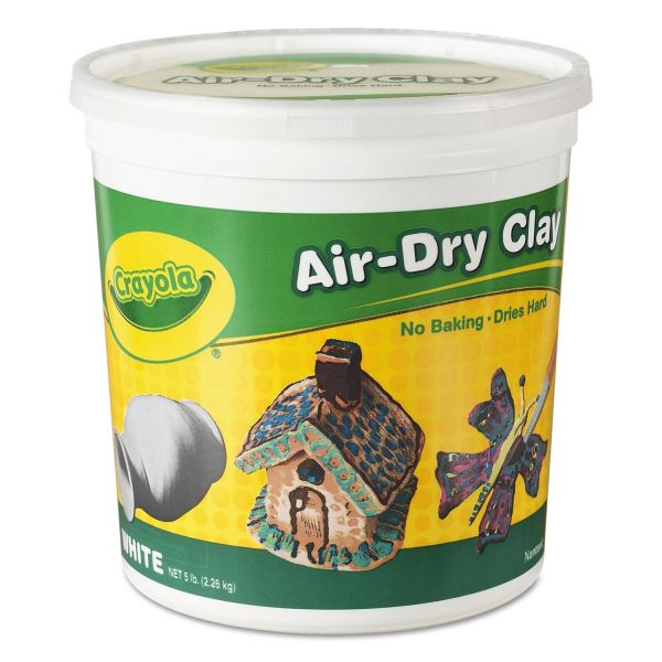 Crayola Air-Dry Clay, White, 5 lbs