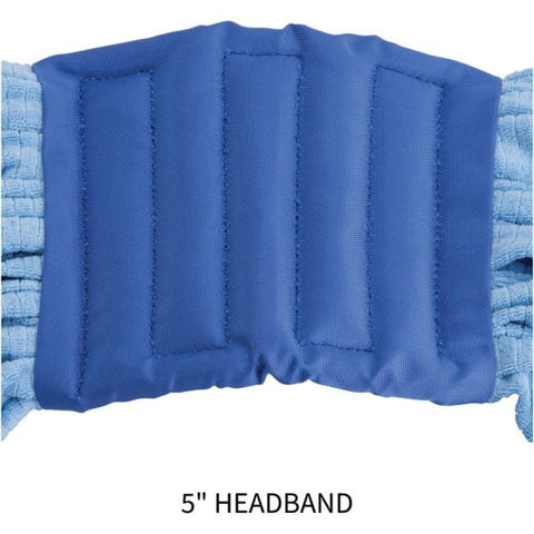 Genuine Joe Microfiber Wet Mop Head Medium Size - Looped Ends - MicroFiber - Blue