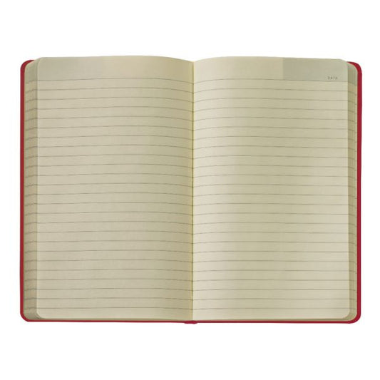 TOPS Idea Collective Hard Cover Journal 120 Sheets - 5" x 8 1/4" - 0.63" x 5" x 8.3" - Cream Paper - Red Cover - Acid-free, Durable Cover, Ribbon Marker, Elastic Closure, Pocket - 1 Each