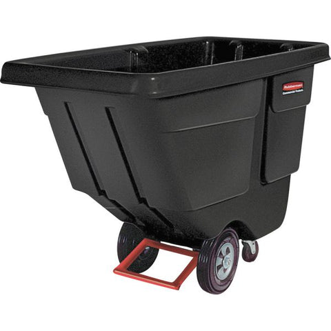 Rubbermaid Commercial 850lb Capacity Utility Tilt Truck 850 lb Capacity - x 33.5" Width x 72.2" Depth x 43.8" Height - Black - 1 Each