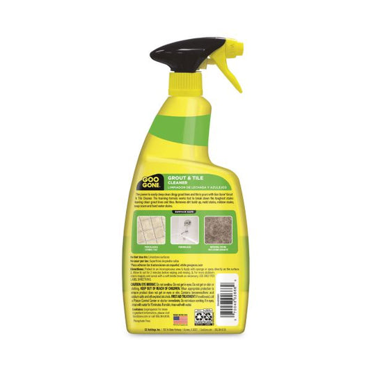 Goo Gone Grout and Tile Cleaner, Citrus Scent, 28 oz Trigger Spray Bottle