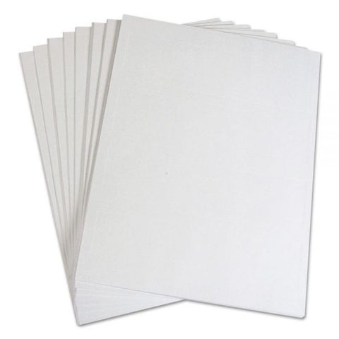 C-Line Embossed Tent Cards, White, 2.5 x 8.5, 2 Cards/Sheet, 50 Sheets/Box