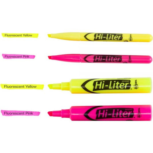 Avery HI-LITER Highlighter Value Pack, Desk/Pen Style Combo, Assorted Ink Colors, Chisel/Bullet Tips, Assorted Barrel Colors, 24/PK