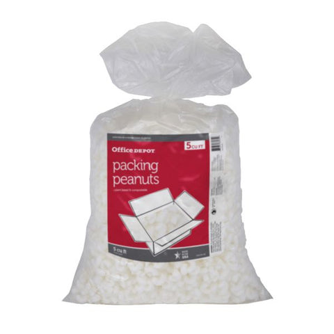 Loose-Fill Packing Peanuts, 5 Cu Ft