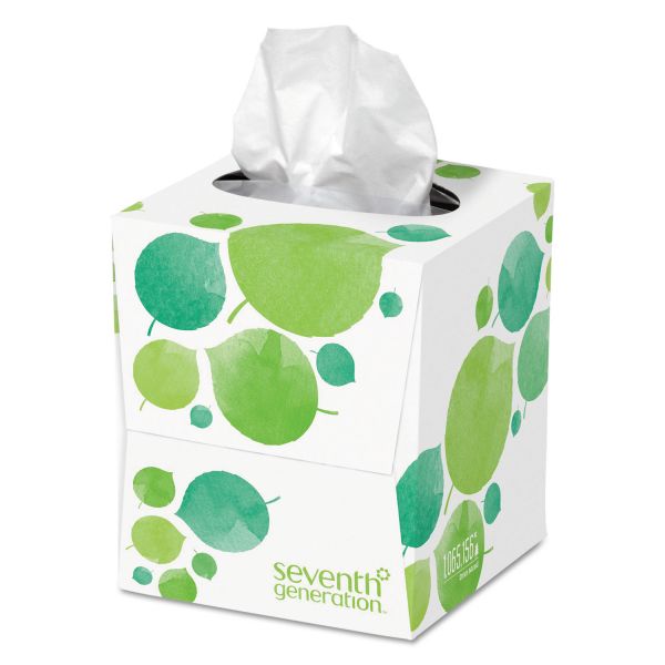 Seventh Generation 100% Recycled Facial Tissue, 2-Ply, White, 85 Sheets/Box